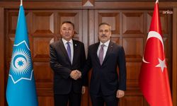 Hakan Fidan, Türk Devletleri Teşkilatı Genel Sekreteri Ömüraliyev'i Ankara'da kabul etti