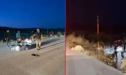 Avrupa turu Burdur’da kabusa döndü: Motosikleti koyun sürüsüne çarptı!