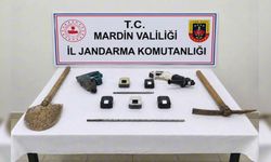 Mardin’de tarihi eser operasyonu... Sikkeler ve kazı ekipmanları ele geçirildi!