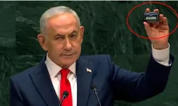 BM kürsüsünde dikkat çeken an: Netanyahu elindeki çağrı cihazını gösterdi...
