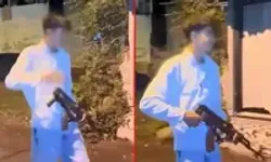 Sarıyer’de 14 yaşındaki şüpheliden kalaşnikoflu gözdağı: Silahı süngerin içine saklamış...