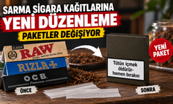Sarma sigara kağıtlarında yeni dönem: Paketler baştan aşağı değişiyor!