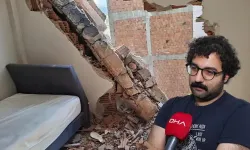 Zeytinburnu’nda yıkım sırasında facianın eşiğinden dönüldü: Duvar yatağın üzerine çöktü!