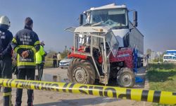 Askeri malzeme taşıyan TIR'la traktör çarpıştı: 1 ölü, 1 gözaltı