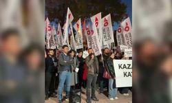 Devrim Partisi’nden Madenci Anıtı önünde eylem
