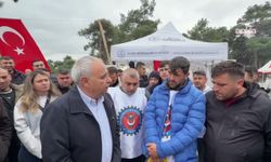Ahmet Vehbi Bakırlıoğlu'ndan, madencilere destek ziyareti