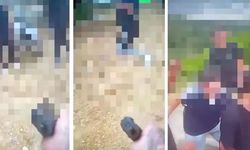 Kurusıkı tabancayla akranlarını tehdit etti! Görüntüleri sosyal medyada paylaştı