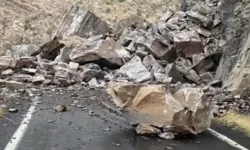 Şırnak-Beytüşşebap yolunda kaya engeli: Ulaşım durdu!