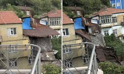 Sağanak sonrası duvarı yıkılmıştı: 2 katlı ev bugün tamamen çöktü