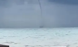 Mudanya açıklarında hortum oluştu!