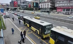 Üsküdar'da İETT otobüsleri çarpıştı