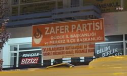 Zafer Partisi Düzce İl Başkanı Hülya Eroğlu hakkında pankart soruşturması
