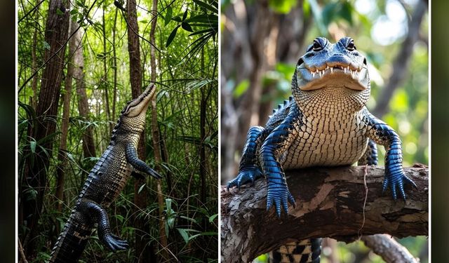 Ağaca tırmanarak avlanan 55 milyon yıllık timsah fosilleri bulundu!