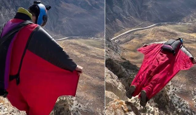 1086 metreden kayalıklara çakıldı