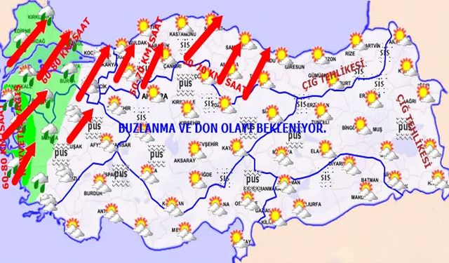 İstanbul dahil 24 il için sarı kodlu uyarı!