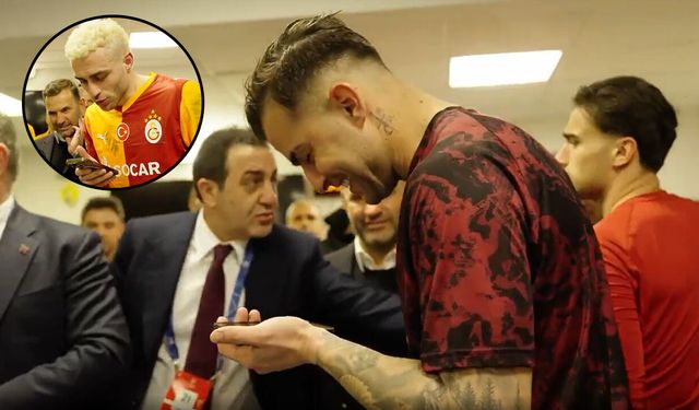 Erdoğan, Juventus maçı sonrasında Galatasaray'ı soyunma odasında tebrik etti! Yunus Akgün'den şok hareket
