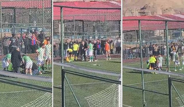 Hakeme saldırı! Tribünden scooter attılar