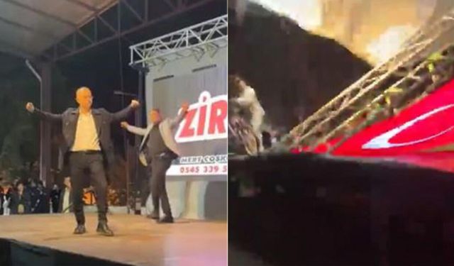 Belediye başkanı ölümden saniyelerle kurtuldu! İşte o görüntüler...