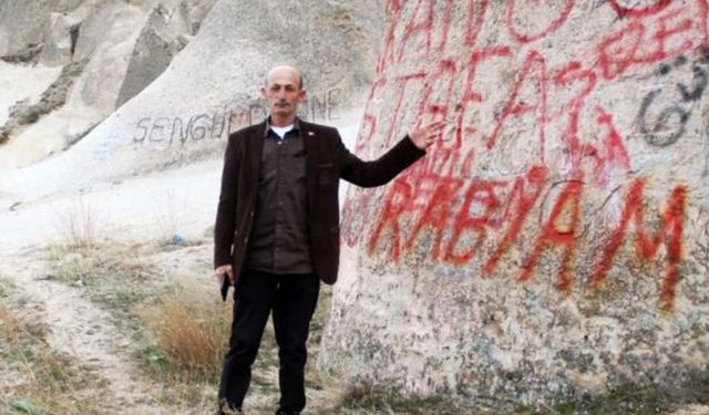 Peribacalarına sprey boyalarla zarar verdiler! Muhtar isyan etti...