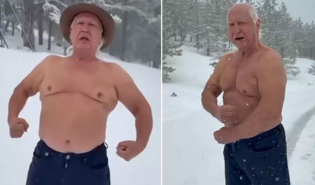 Şener Üşümezsoy, Murat Dağı’nda karlar altında verdiği çıplak pozla gündem oldu