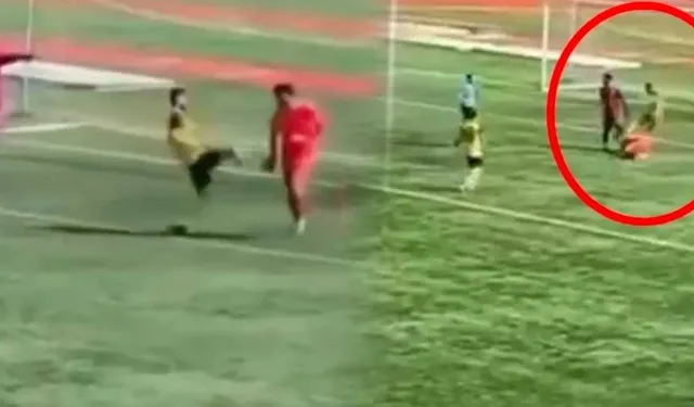 Rakibinin kafasına tekme attı, elmacık kemiği kırıldı: Futbolcu tutuklandı!