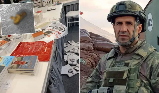 Orkun Özeller'in kitap standına saldırı!