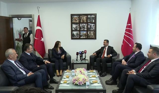 Yeniden Refah Partisi, Milli Yol Partisi, ANAP ve Türkiye İttifakı Partisi’nden CHP Genel Merkezi'ne ziyaret