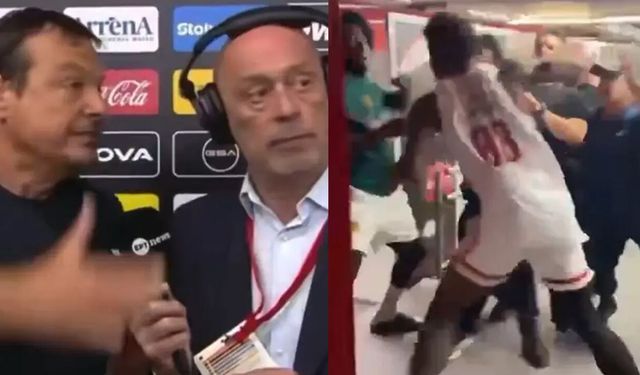 Yunanistan'da olaylı final: Yumruklar havada uçuştu, Ergin Ataman, maç sonrası adeta çıldırdı
