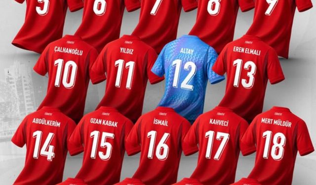 Milli takımın giyeceği forma numaraları açıklandı