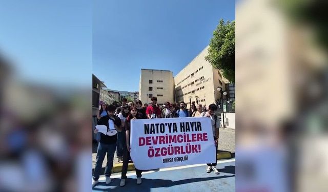 Bursa'daki NATO gözaltıları protesto edildi