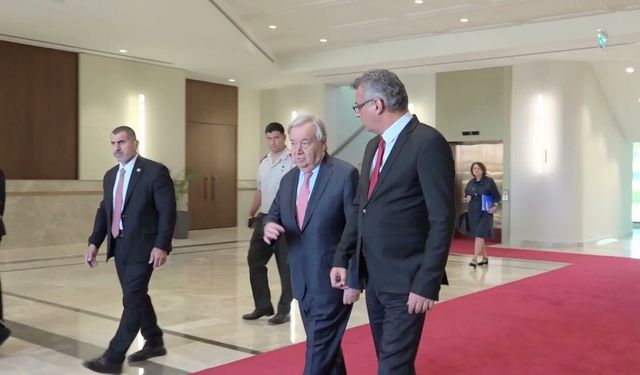 KKTC Cumhurbaşkanı Erhürman, BM Genel Sekreteri Guterres ve Hristodulidis ile bir araya geldi