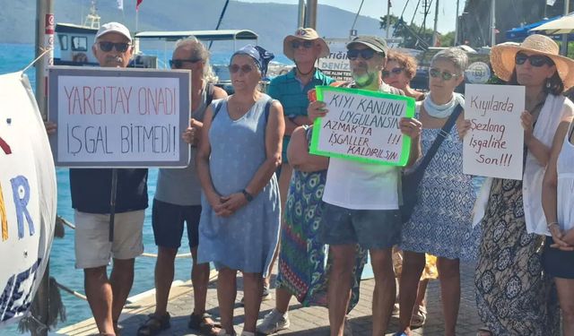 Gökova'da 'kıyılar halkındır, Anayasa uygulanmalıdır' çağrısı