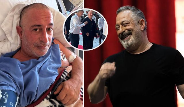 Cem Yılmaz bastonla görüntülendi