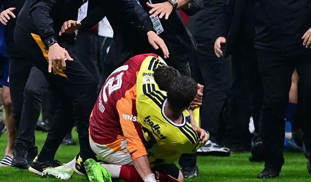 Galatasaray-Fenerbahçe derbisinde kavga cezası gündemde: 10 maça kadar men!