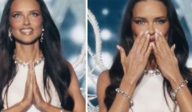Adriana Lima Victoria’s Secret defilesinin finalinde podyuma çıktı!