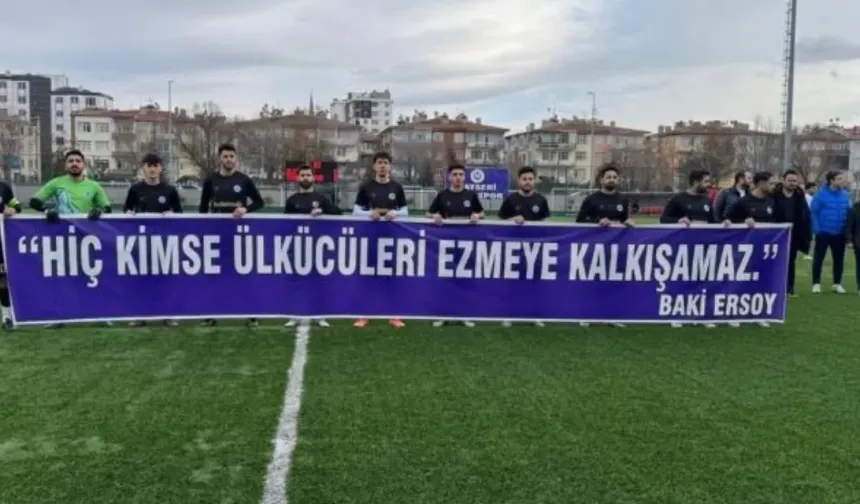 Yeşil sahada ‘Kimse ülkücüleri ezmeye kalkışamaz’ pankartı: CHP’den tepki