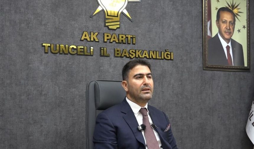 AKP Tunceli İl Başkanı Hakan Özer istifa etti