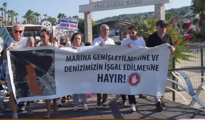 Sığacık’ta marina kapasite artışına tepki: Körfezimizi ranta teslim etmeyeceğiz!