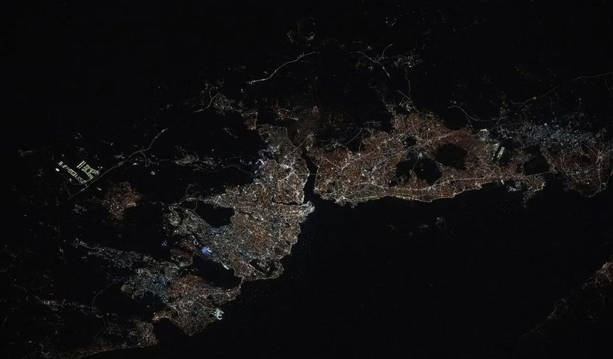 Uluslararası Uzay İstasyonu, İstanbul'un uzaydan çekilen fotoğraflarını paylaştı
