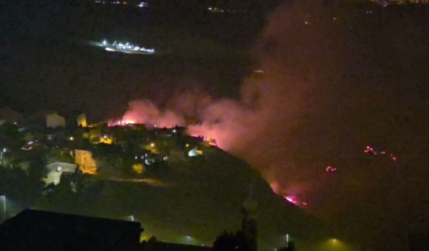 Mardin kalesi eteklerinde örtü yangını: Alevler rüzgarın etkisiyle yerleşim yerlerine yaklaştı