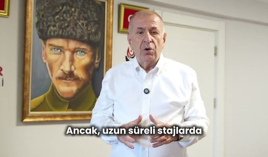 Ümit Özdağ: Gençlerin stajda muhakkak tatminkar ücret almasını sağlayacağız